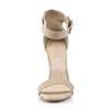 Pleaser - AMUSE10 Ankle strap sandal - Cream Product image